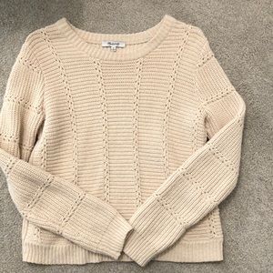 Madewell lightly worn beige sweater